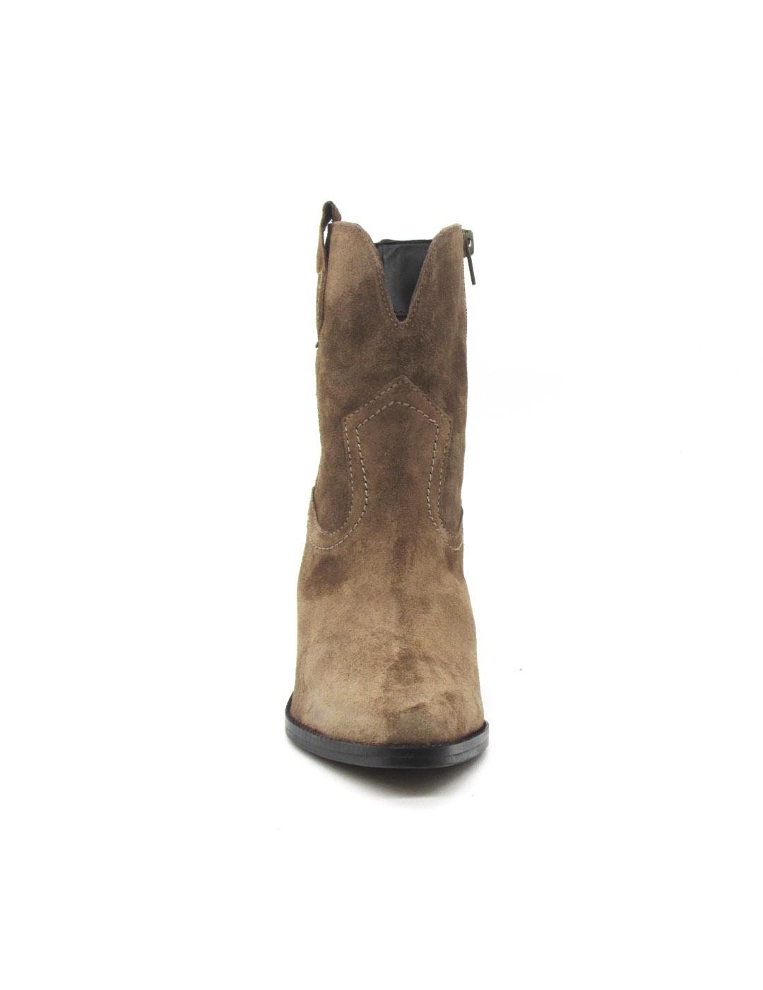 Botin campero María Jaen 1043N Avellana Serraje para mujer