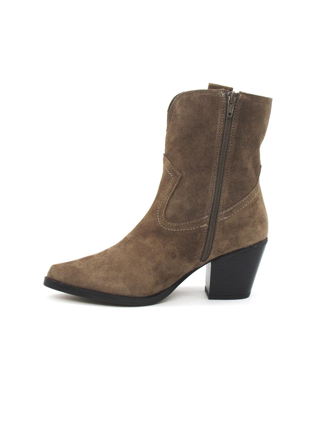 Botin campero María Jaen 1043N Avellana Serraje para mujer