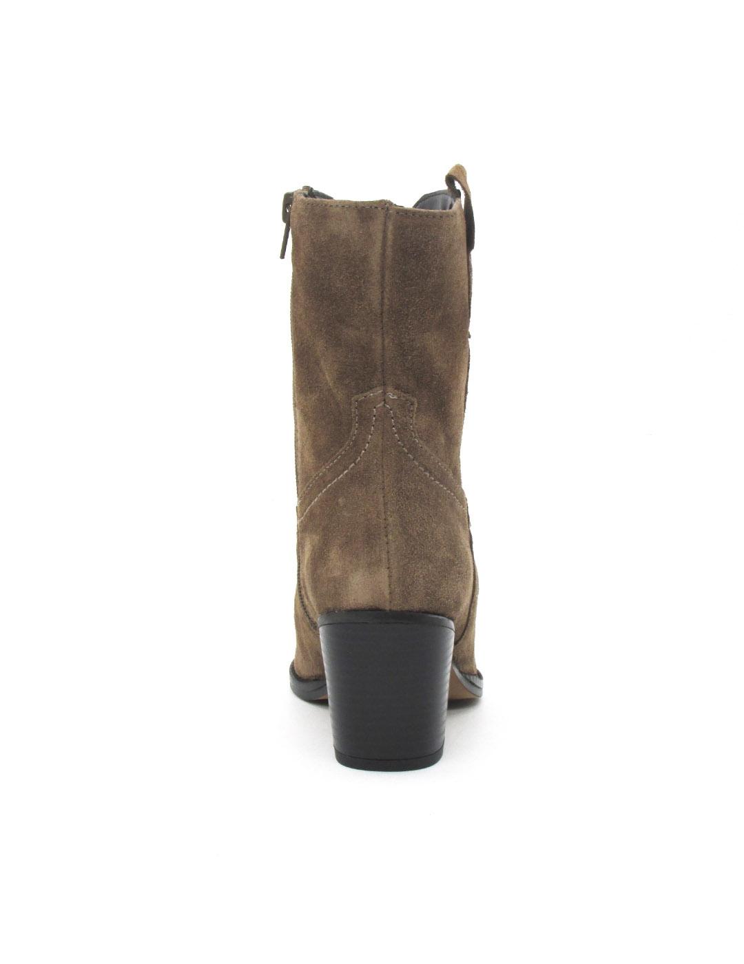 Botin campero María Jaen 1043N Avellana Serraje para mujer