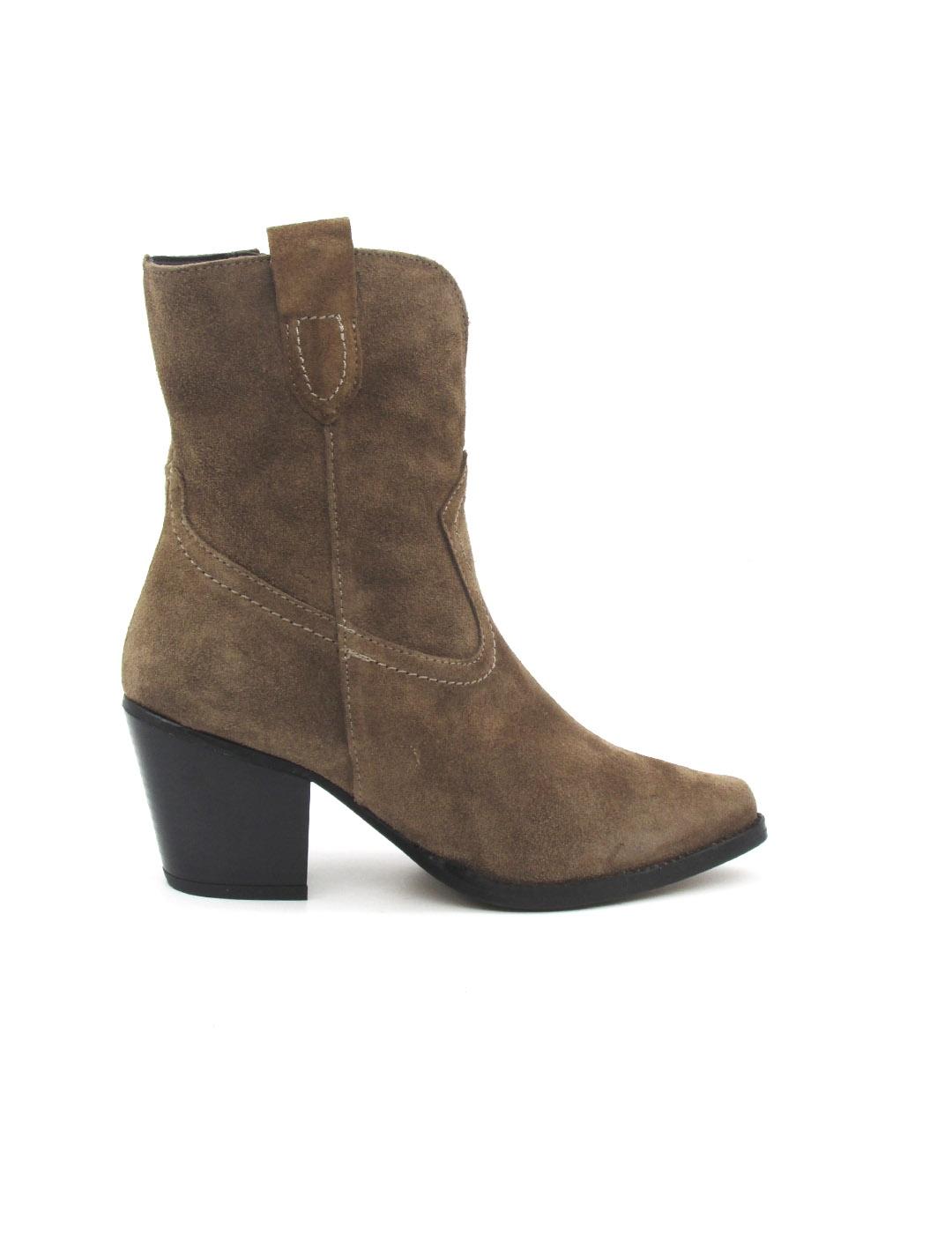 Botin campero María Jaen 1043N Avellana Serraje para mujer