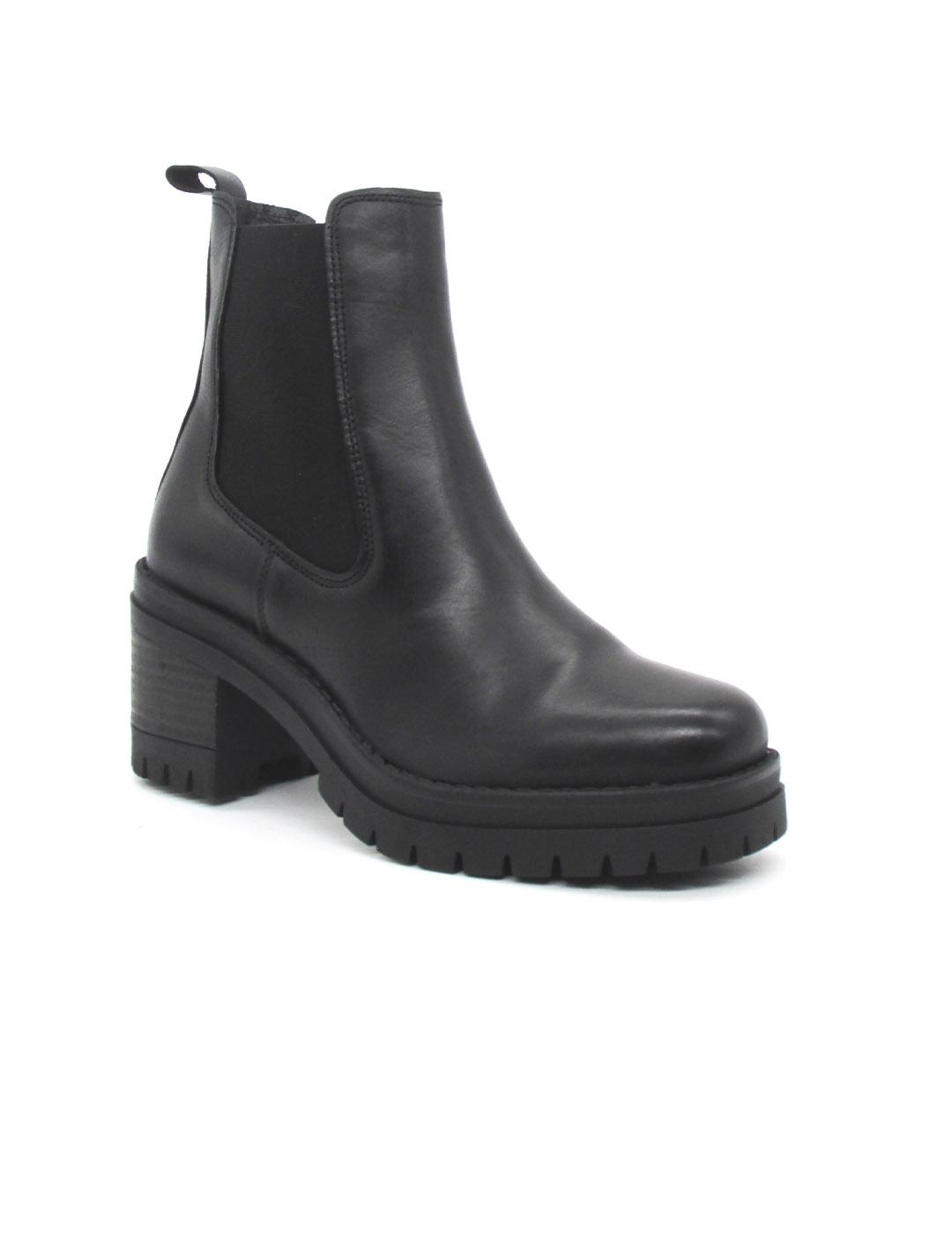 Botín Creator B-3281 negro tacón para mujer