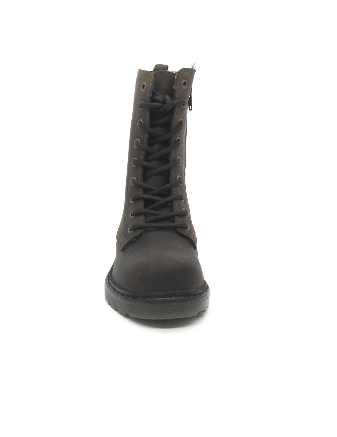 Botin Creator B-1027 marrón militar para mujer