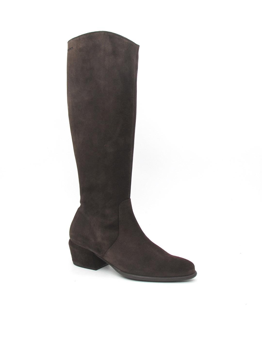 Bota Wonders D-2003 marrón serraje para mujer