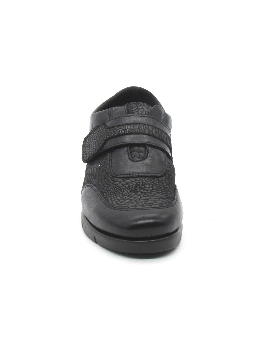 Zapato 48 Horas 521102/01 negro velcro para mujer