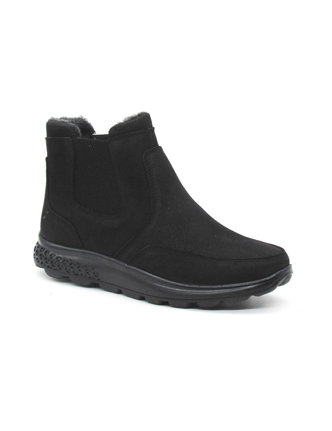 Botín 48 Horas 521601/01 Nobuck negro para mujer