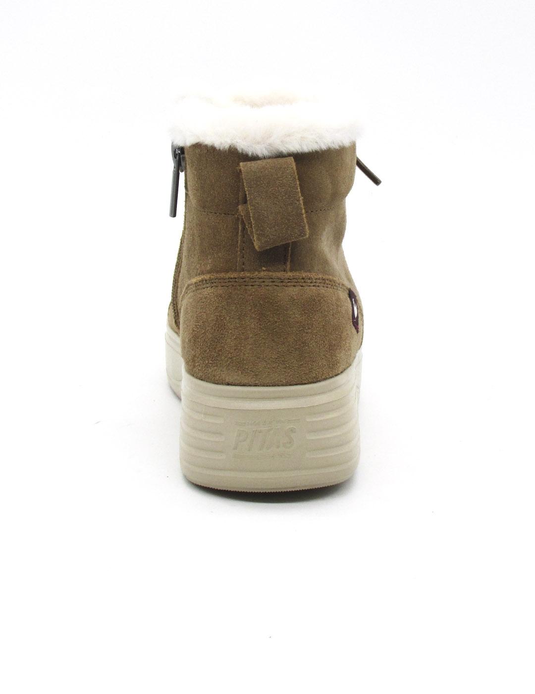 Botin Pitas CEBU de color camel para mujer