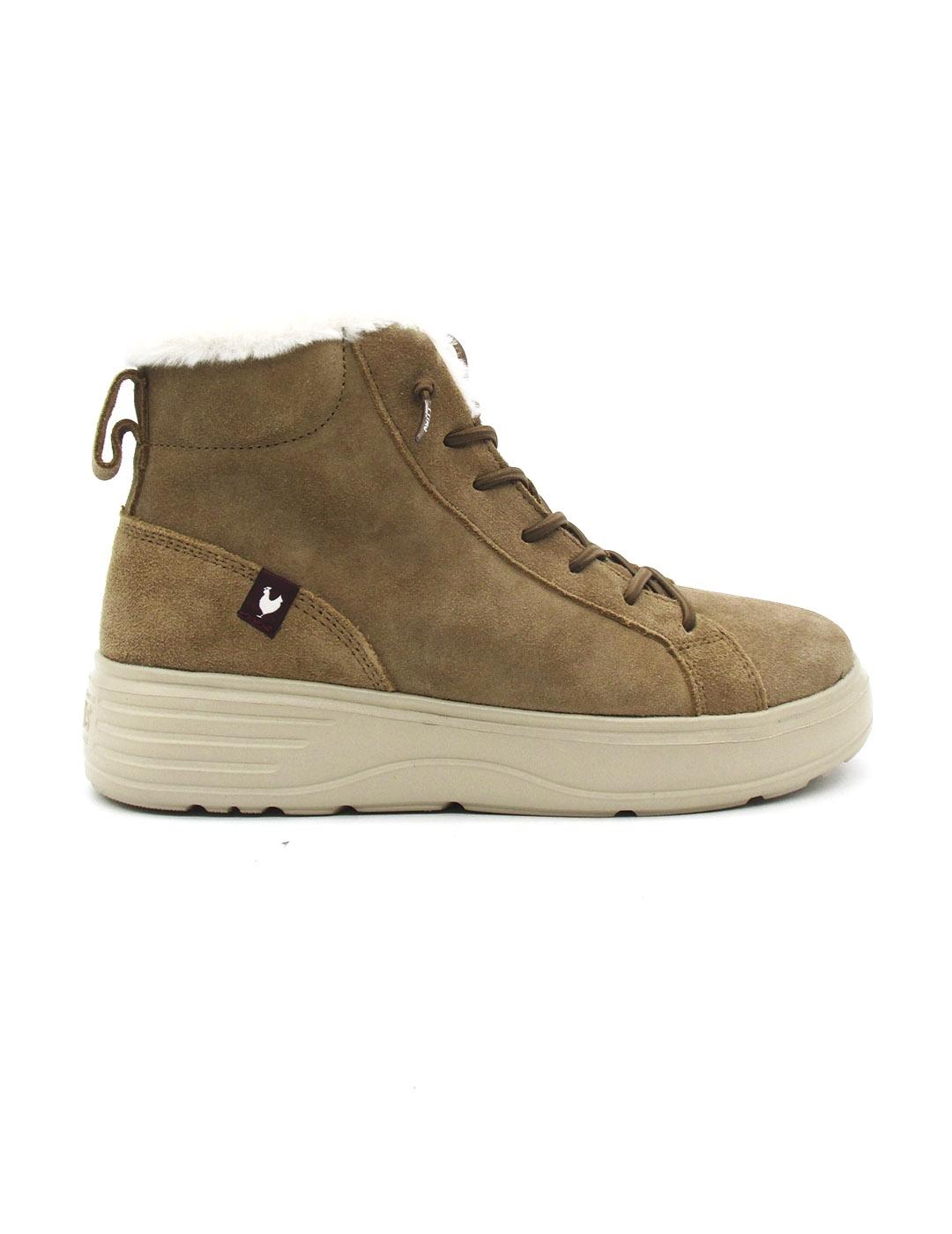 Botin Pitas CEBU de color camel para mujer