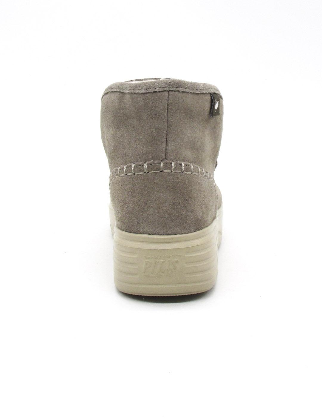 Botin Pitas PERTH de color beige para mujer