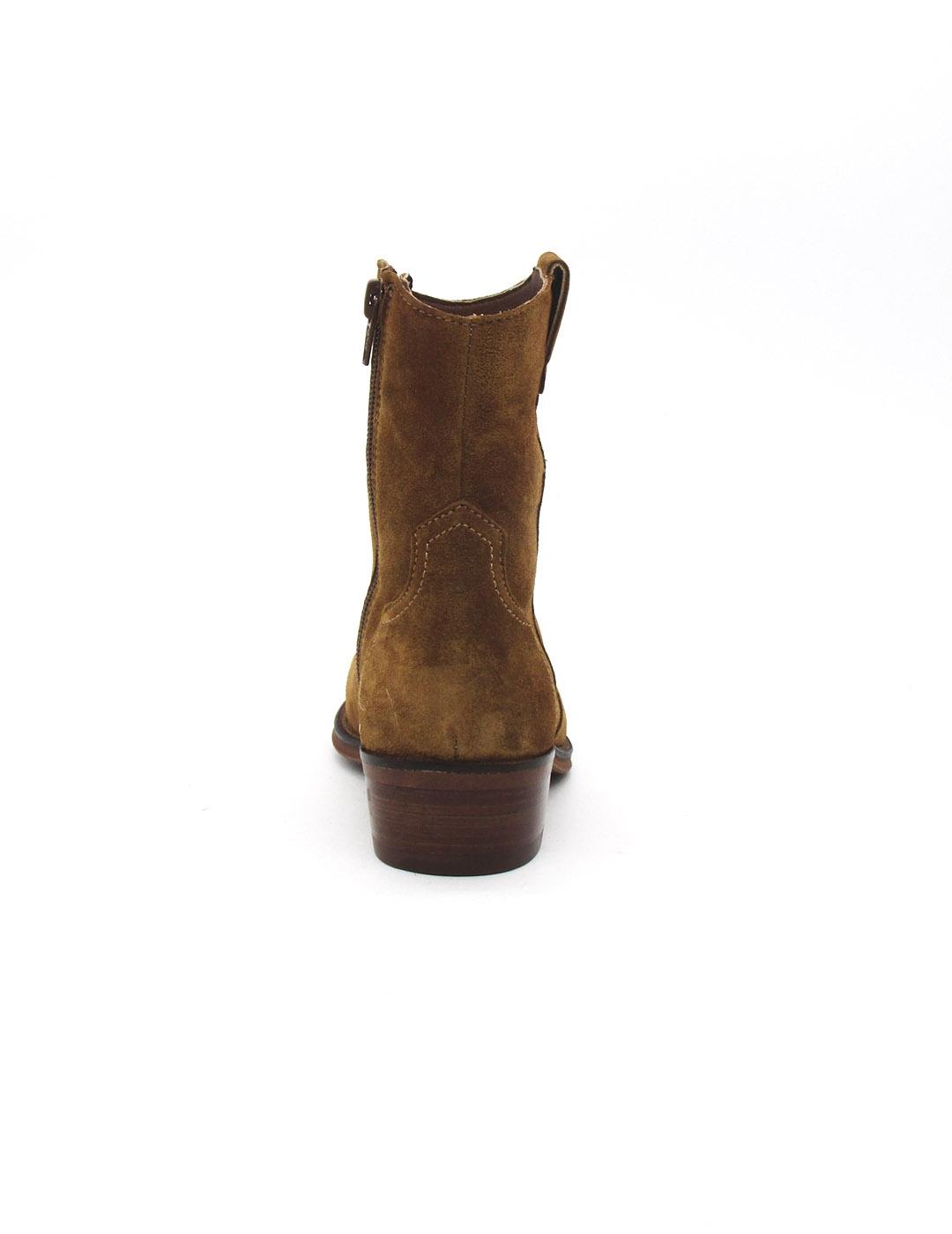Botin  campero Alpe 2548 color cuero para mujer