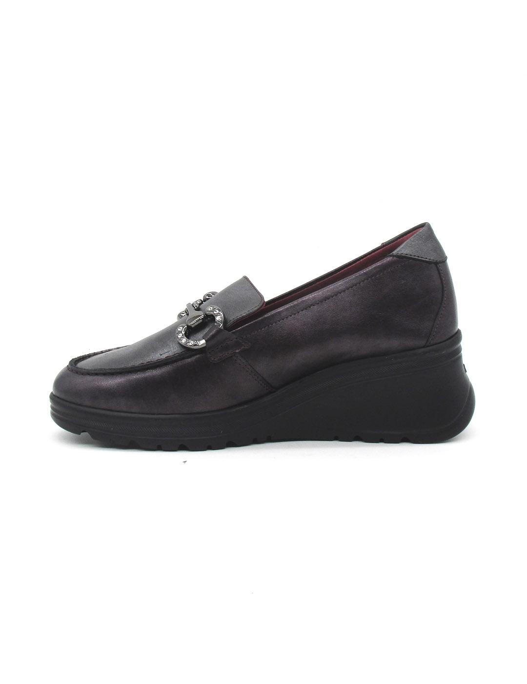 Mocasines 24 HRS 26653 burdeos para mujer