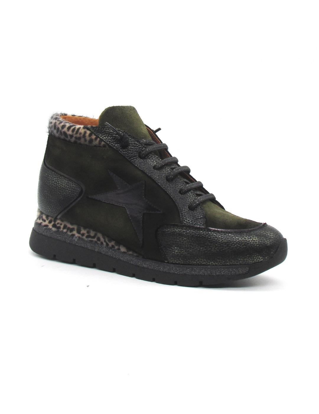 Botin Salonissimos PODIUM kaki para mujer