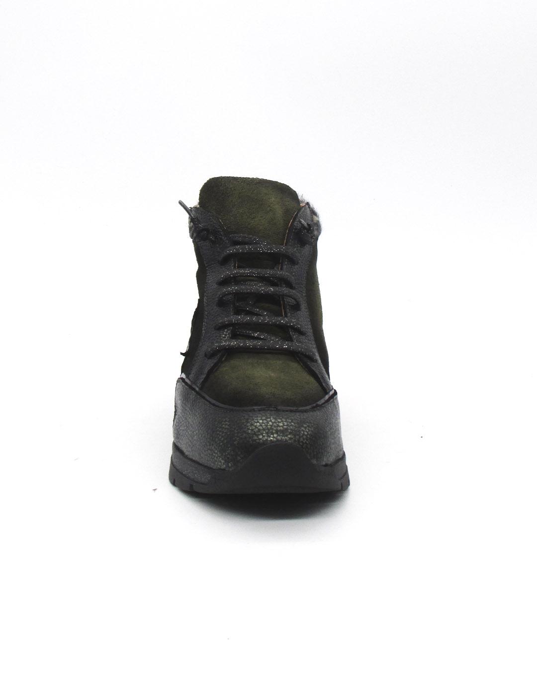 Botin Salonissimos PODIUM kaki para mujer