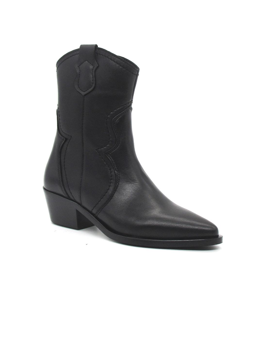 Botin campero Lol-Shoes 7418 BRUMA negro piel