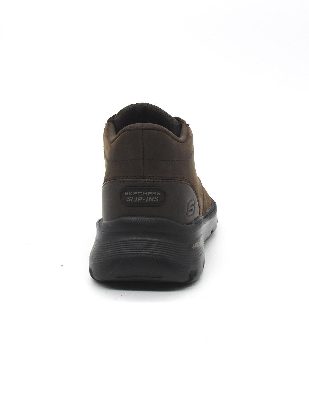 Botin skechers 205514/COC de color marrón hombre