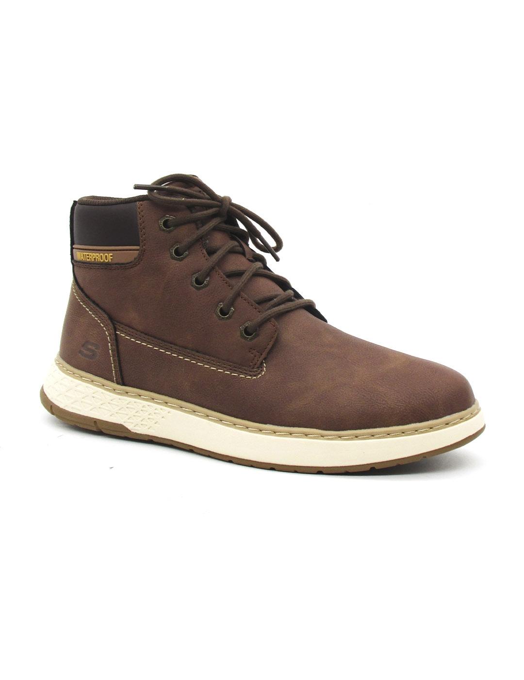 Botin skechers 205235/BRN marrón para hombre