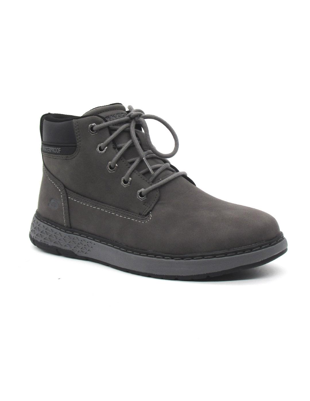 Botin Skechers 205235/CHAR de color gris hombre