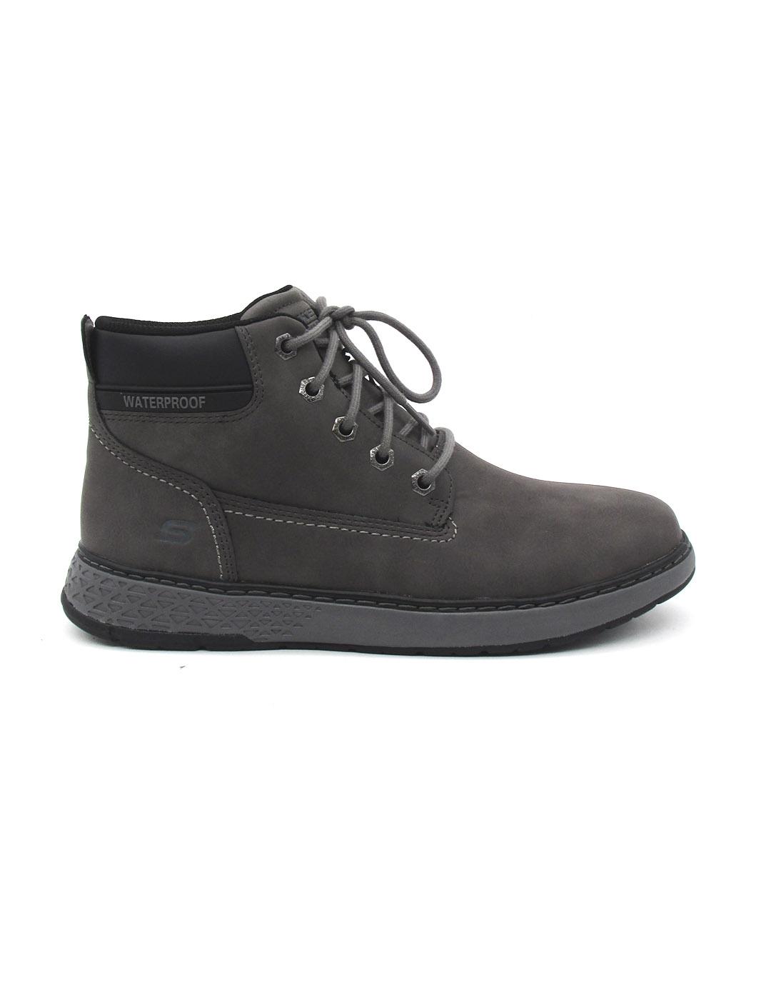 Botin Skechers 205235/CHAR de color gris hombre