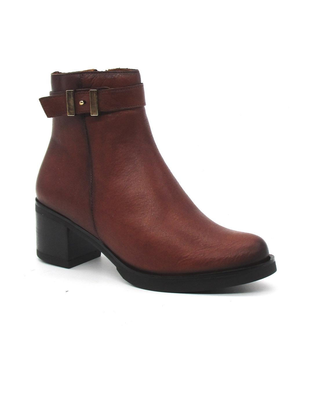 Botin Giorda 48424 cuero con tacón para mujer