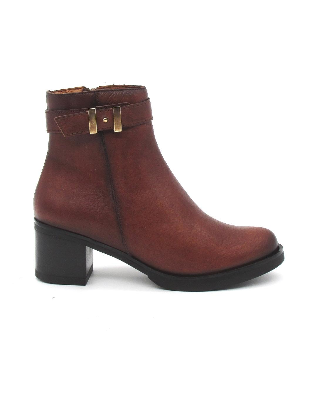 Botin Giorda 48424 cuero con tacón para mujer