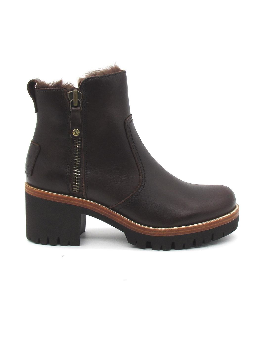 Botin Panamá Jack PAULINE B15 de color marrón para mujer