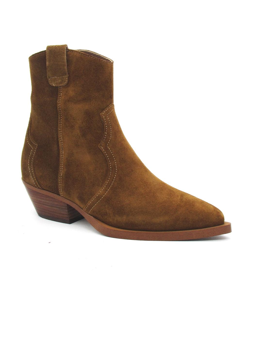 Botin Alpe campero 5547 de color cuero para mujer