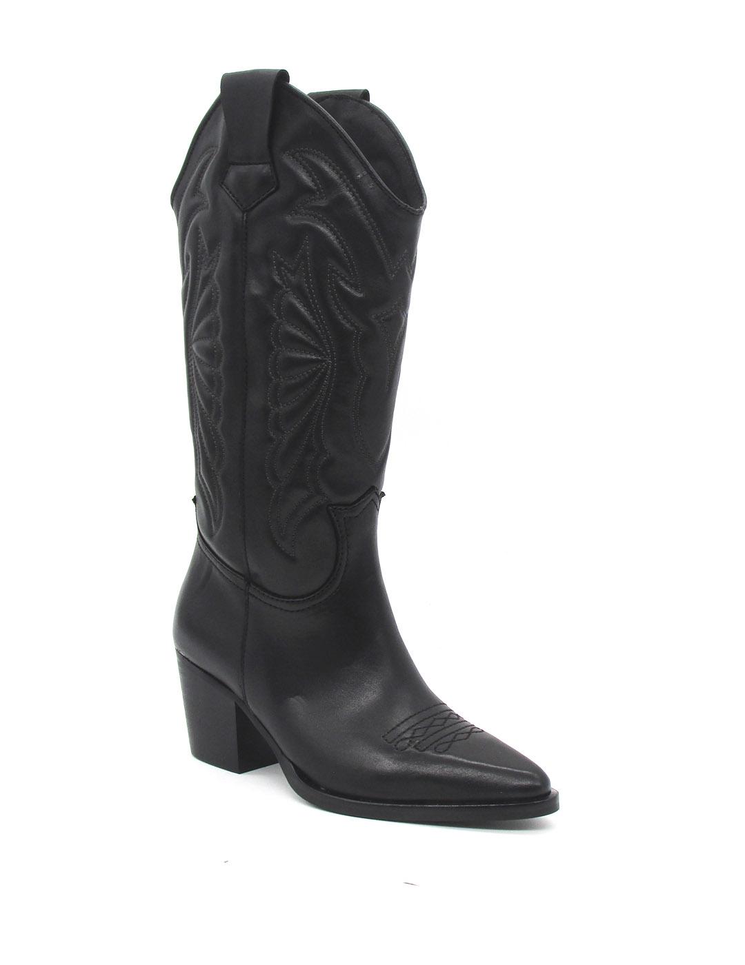 Bota Vexed 7460 ROXANA negro piel para mujer