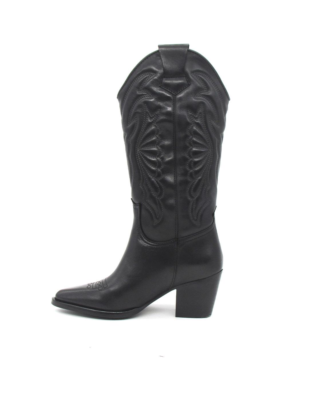 Bota Vexed 7460 ROXANA negro piel para mujer