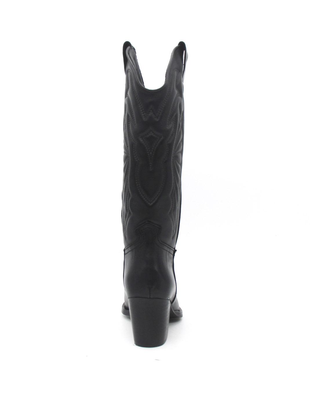 Bota Vexed 7460 ROXANA negro piel para mujer