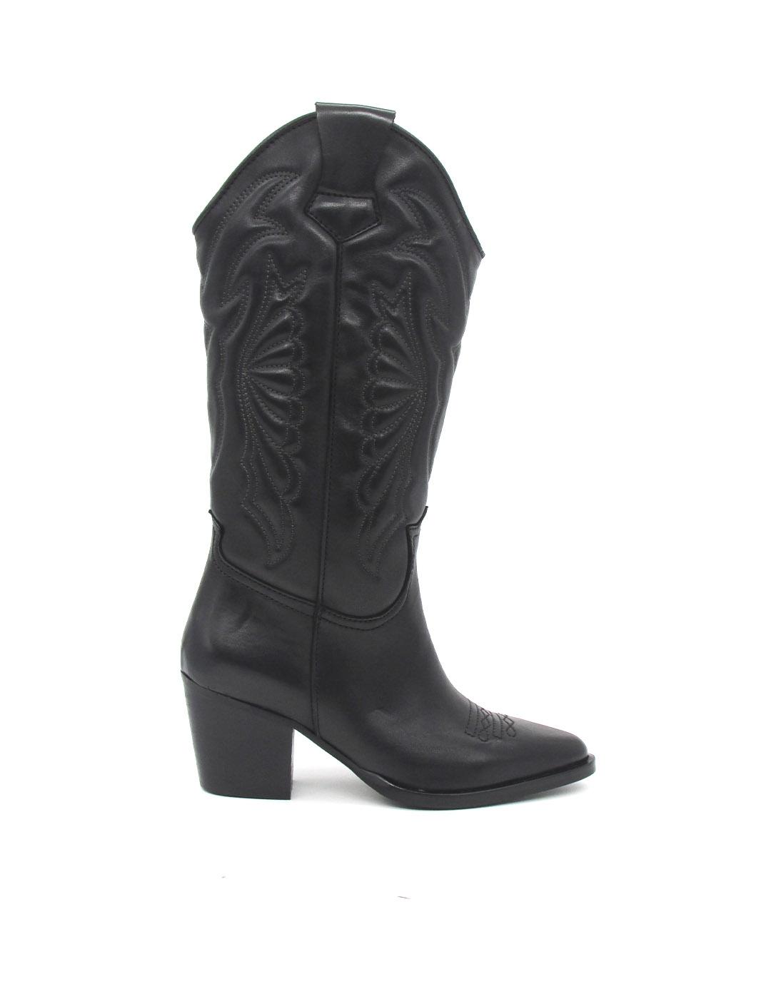 Bota Vexed 7460 ROXANA negro piel para mujer